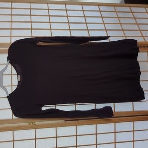 Deep maroon sweater dress